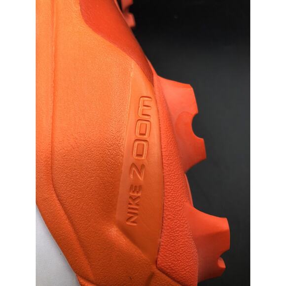Nike Force Savage Pro 2 Shark White Orange Football Cleats BV5448-100 Mens Sz 14 - Picture 8 of 12